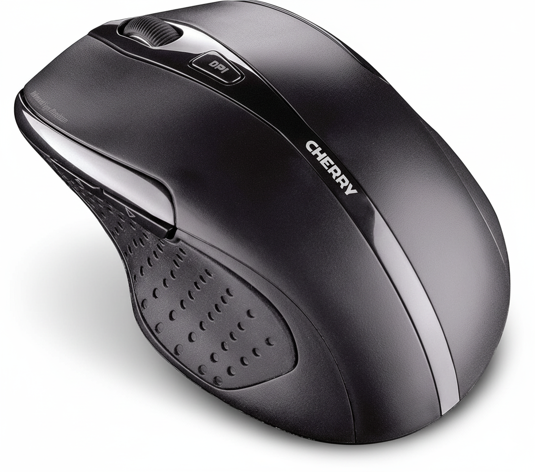 CHERRY MW 3000 Mouse Wireless Ergonomico nero vista frontale