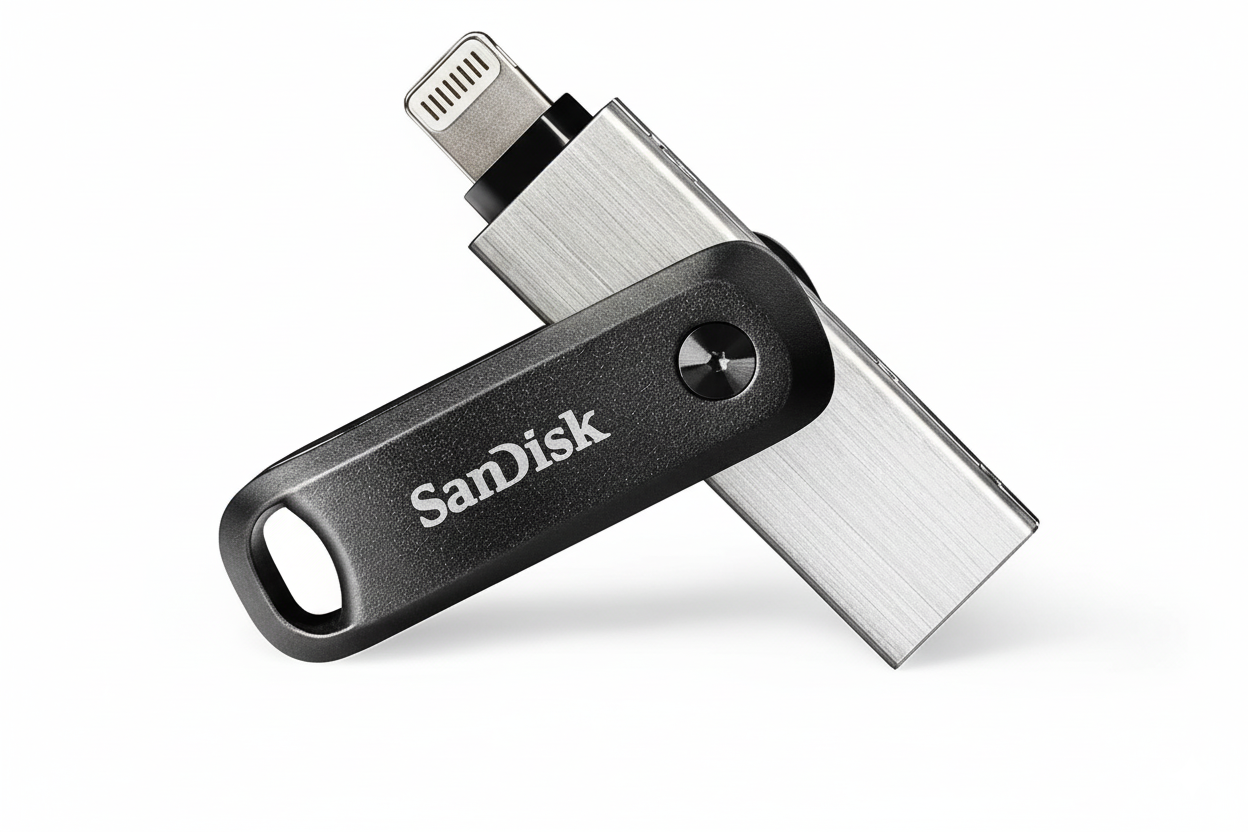 Memoria esterna SanDisk con connettore Lightning e USB