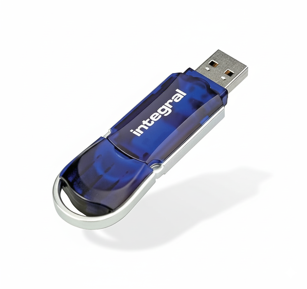 Chiavetta USB Integral Courier 256GB blu vista frontale
