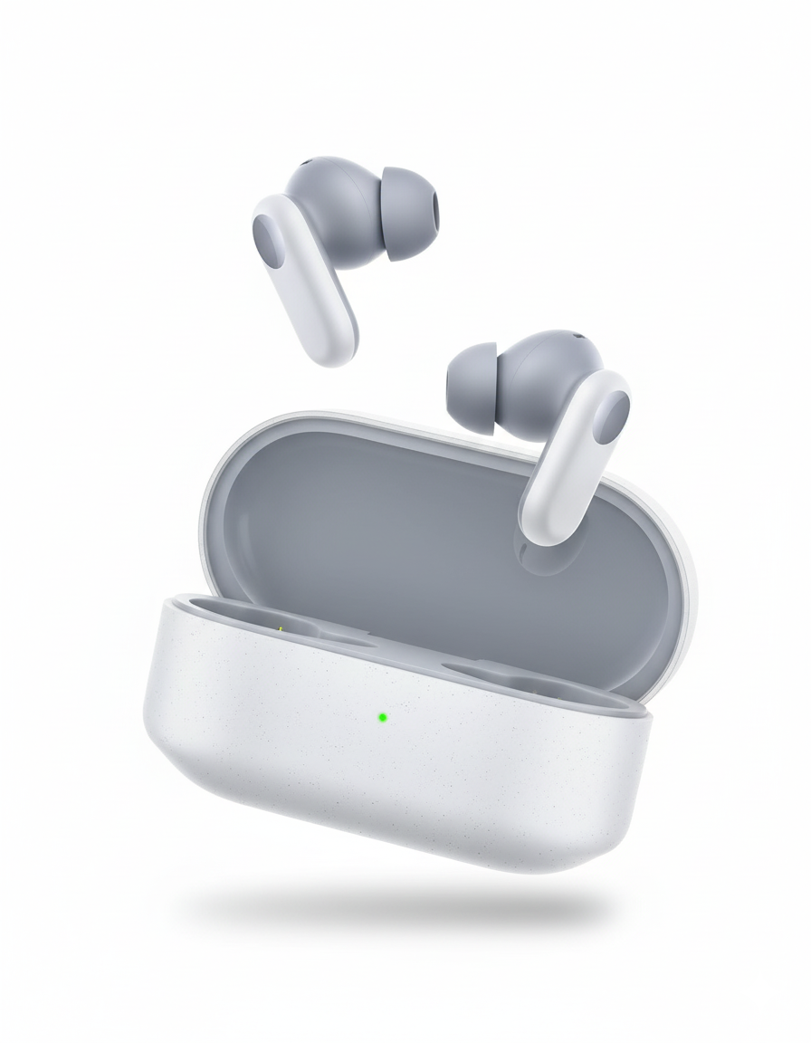 OPPO Enco Buds2 Pro Auricolari Bluetooth Bianchi vista frontale