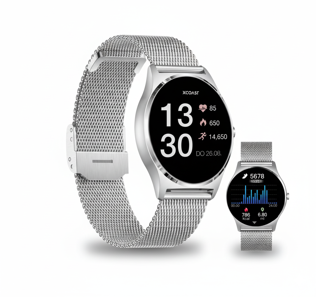 Smartwatch XCOAST fitness tracker impermeabile IP67