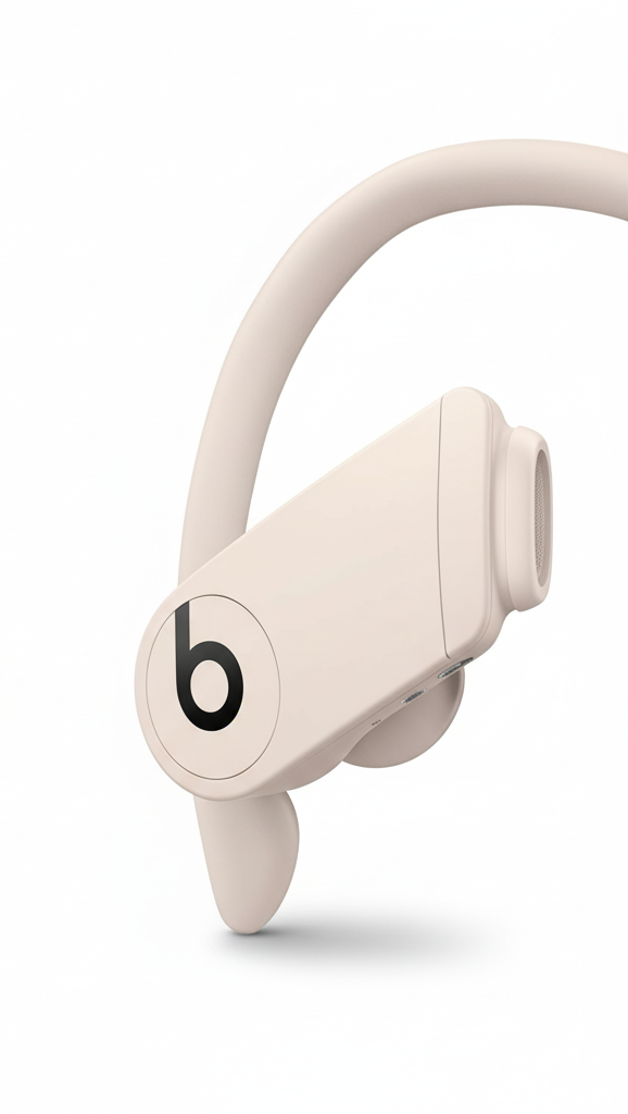 Beats Powerbeats Pro auricolari wireless avorio vista frontale