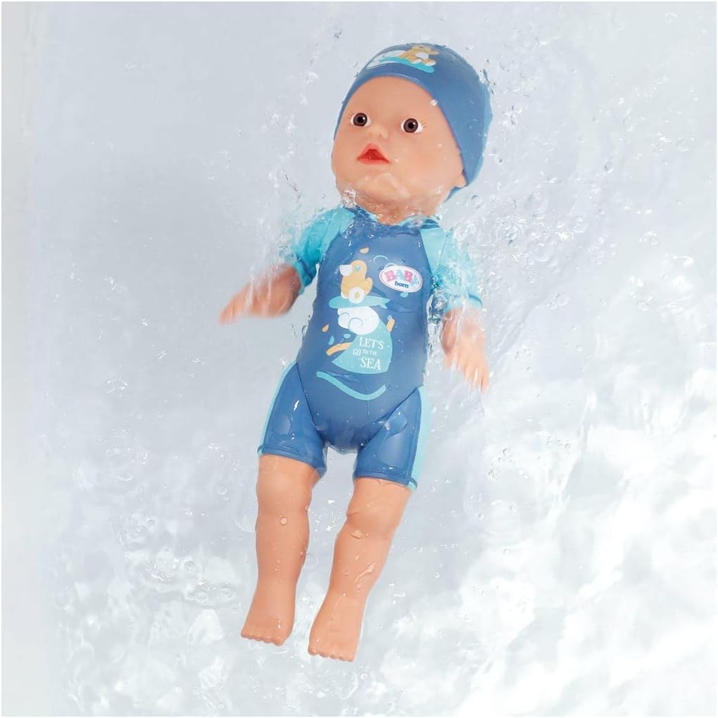 BABY born First Swim Boy bambola acquatica 30cm con costume