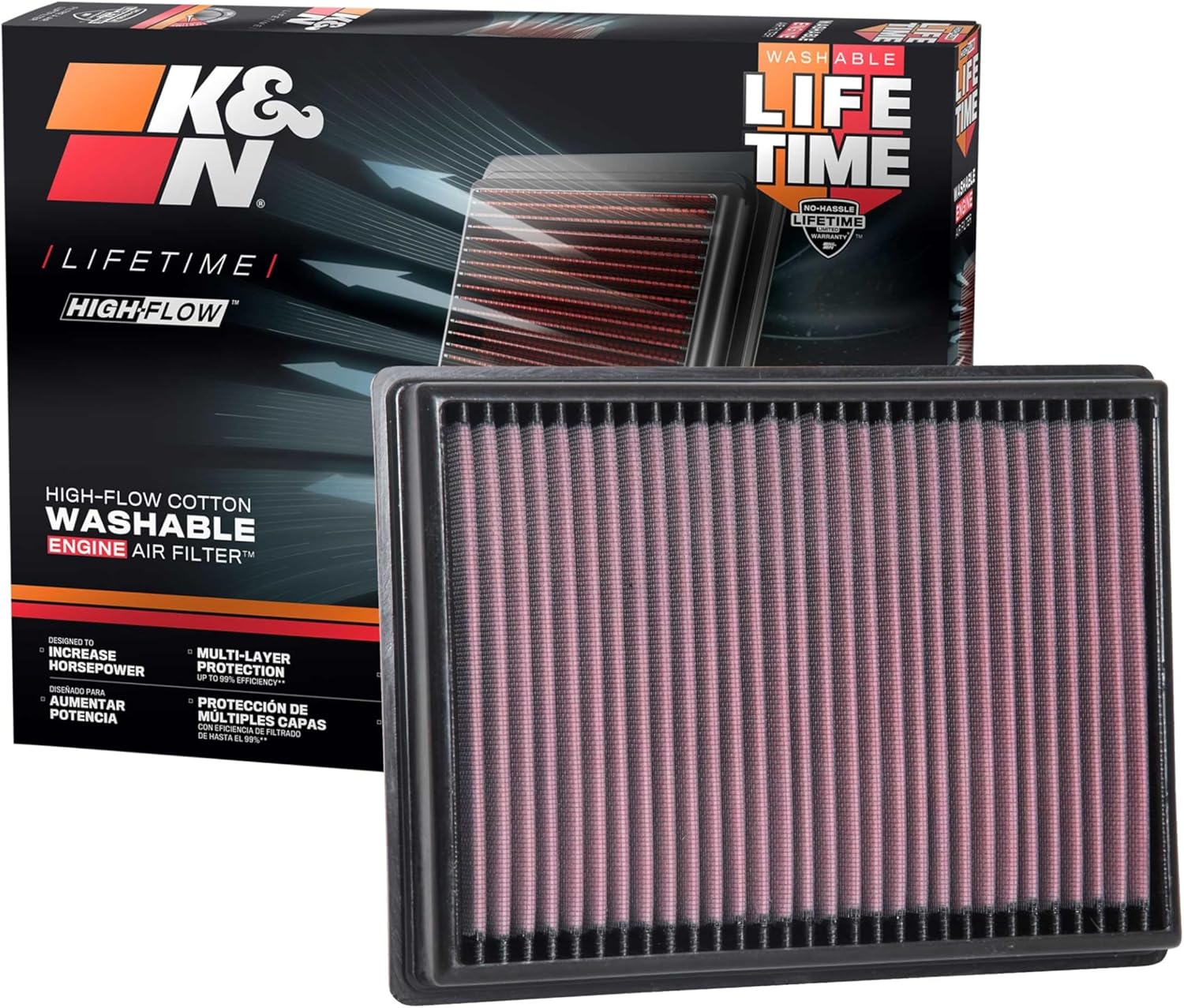 K&N 33-3131 filtro sportivo compatibile Hyundai Kia motori diesel