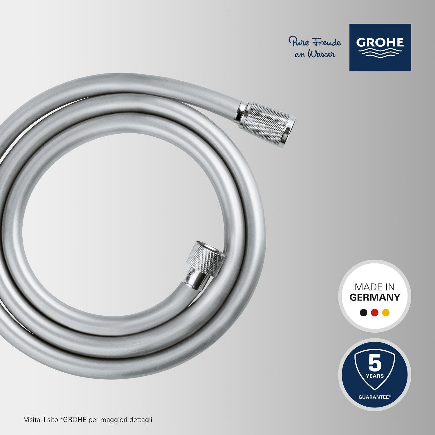 Dettaglio attacco universale tubo doccia GROHE Vitalioflex Trend cromato 28741002