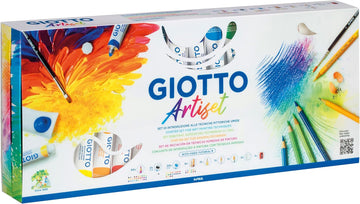 Kit artistico GIOTTO con colori assortiti materiali disegno completi