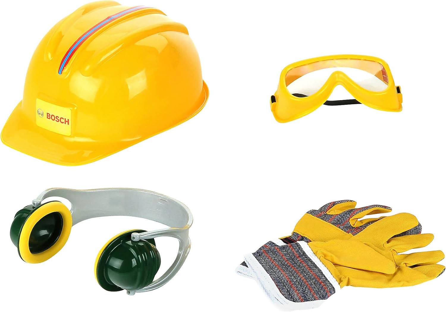 Set completo accessori da lavoro Bosch bambini 3+ anni - dettaglio equipaggiamento