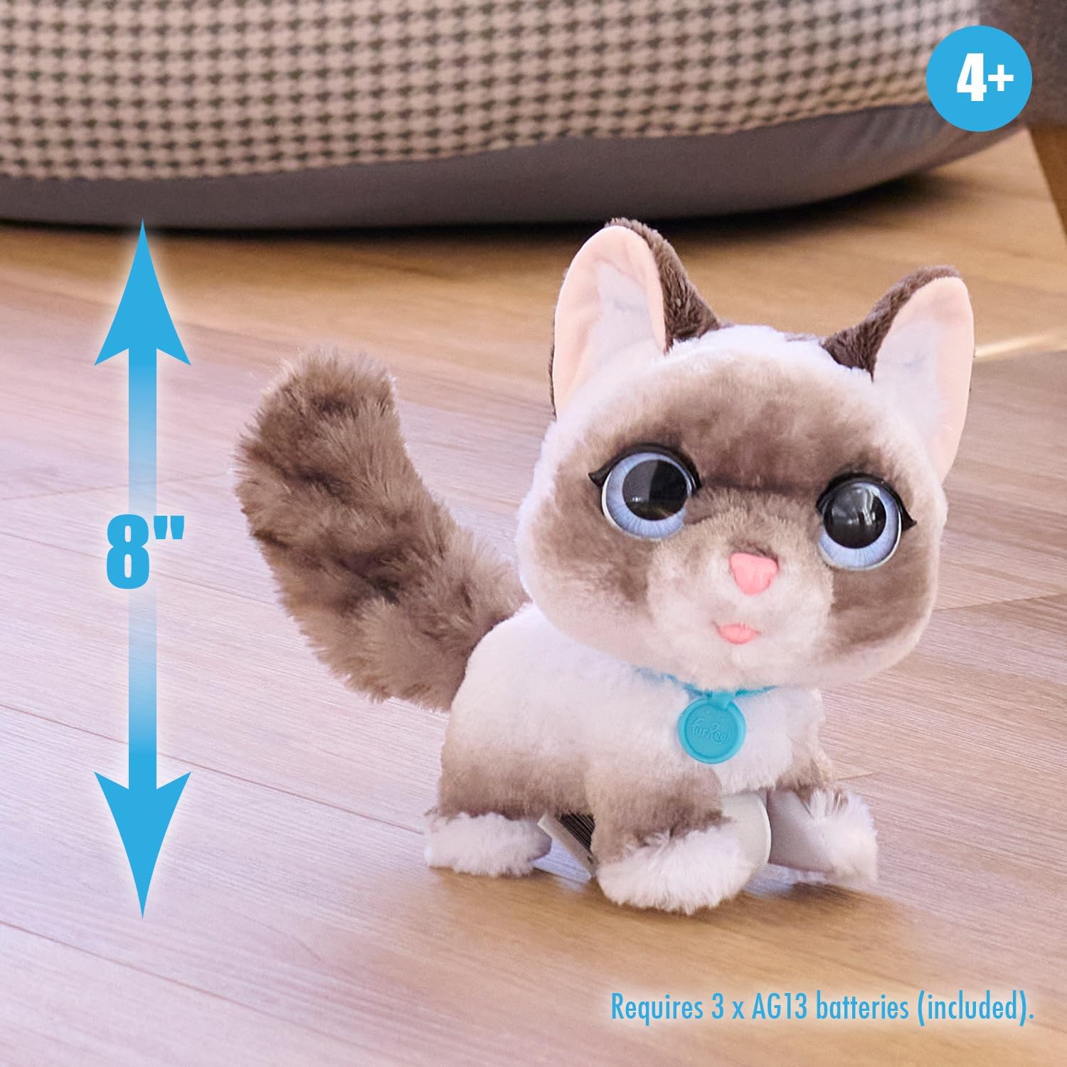furReal Wag-A-Lots gattino peluche interattivo 20cm per bambini