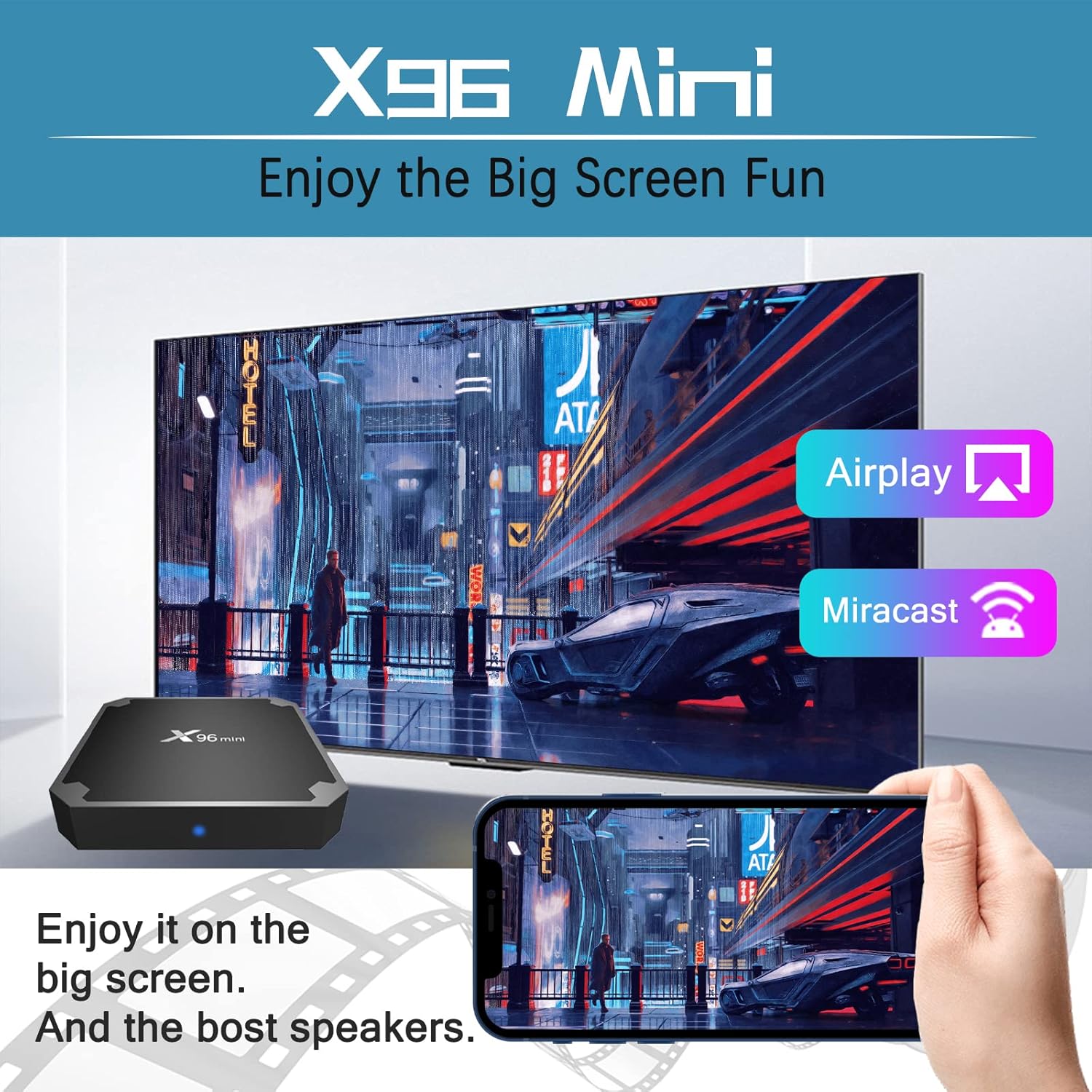Huafeliz TV Box Android 11.0 X96 Mini Smart Media Player 4K HD