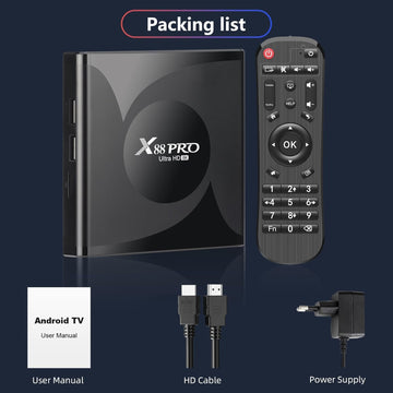 WEILY Smart TV Box RK3528 Quad-Core - Dettagli porte USB e connettività