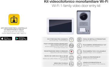Vimar K40945 Videocitofono Smart WiFi con Monitor Touch Screen per Casa Monofamiliare