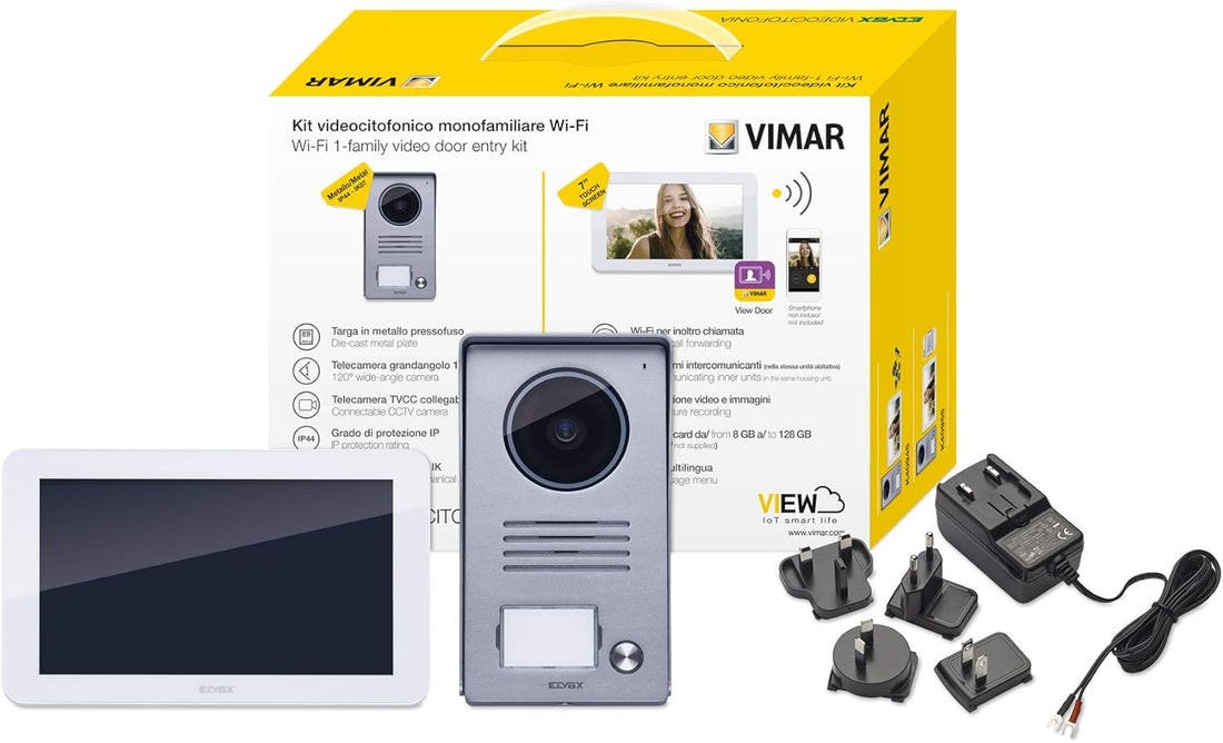 Vimar K40945 Videocitofono Smart WiFi con Monitor Touch Screen per Casa Monofamiliare