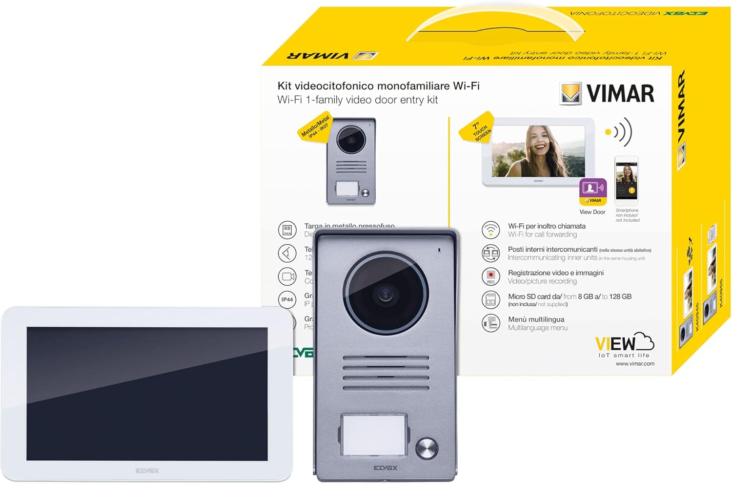 Vimar K40945 Kit Videocitofono Smart Monofamiliare con Monitor Touch Screen WiFi - Image 5