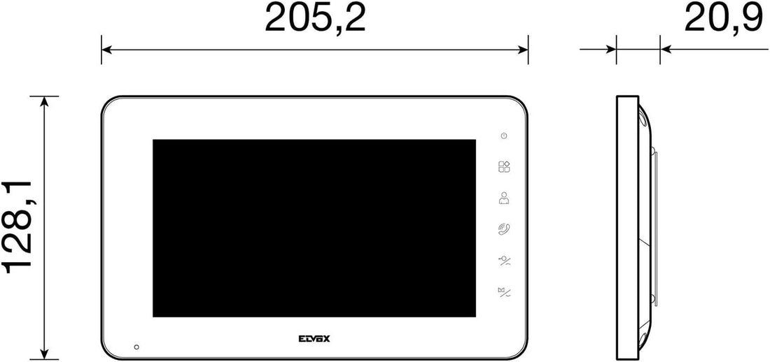 VIMAR K40930 Videocitofono a Colori LCD 7" Kit Completo con Targa Audiovideo e Alimentatore Bianco - Image 5