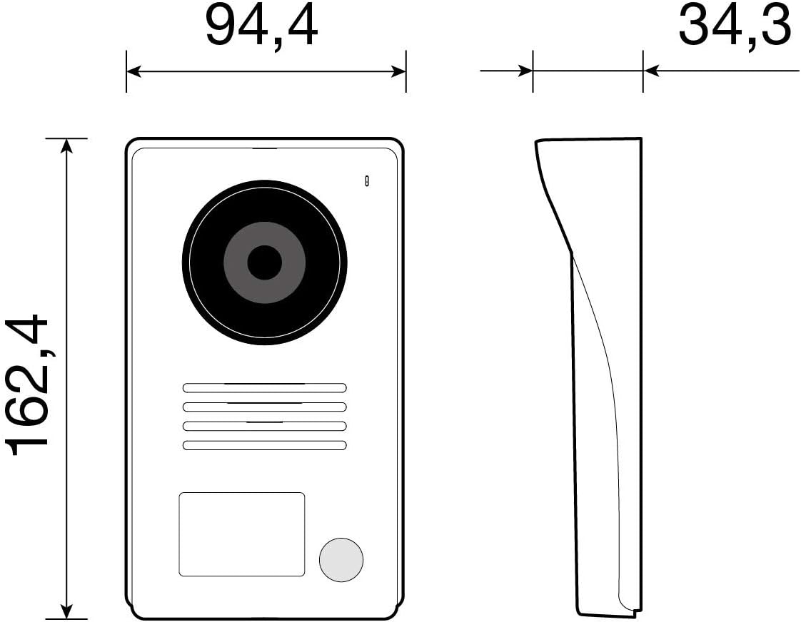 Videocitofono VIMAR con schermo a colori e tastiera capacitiva