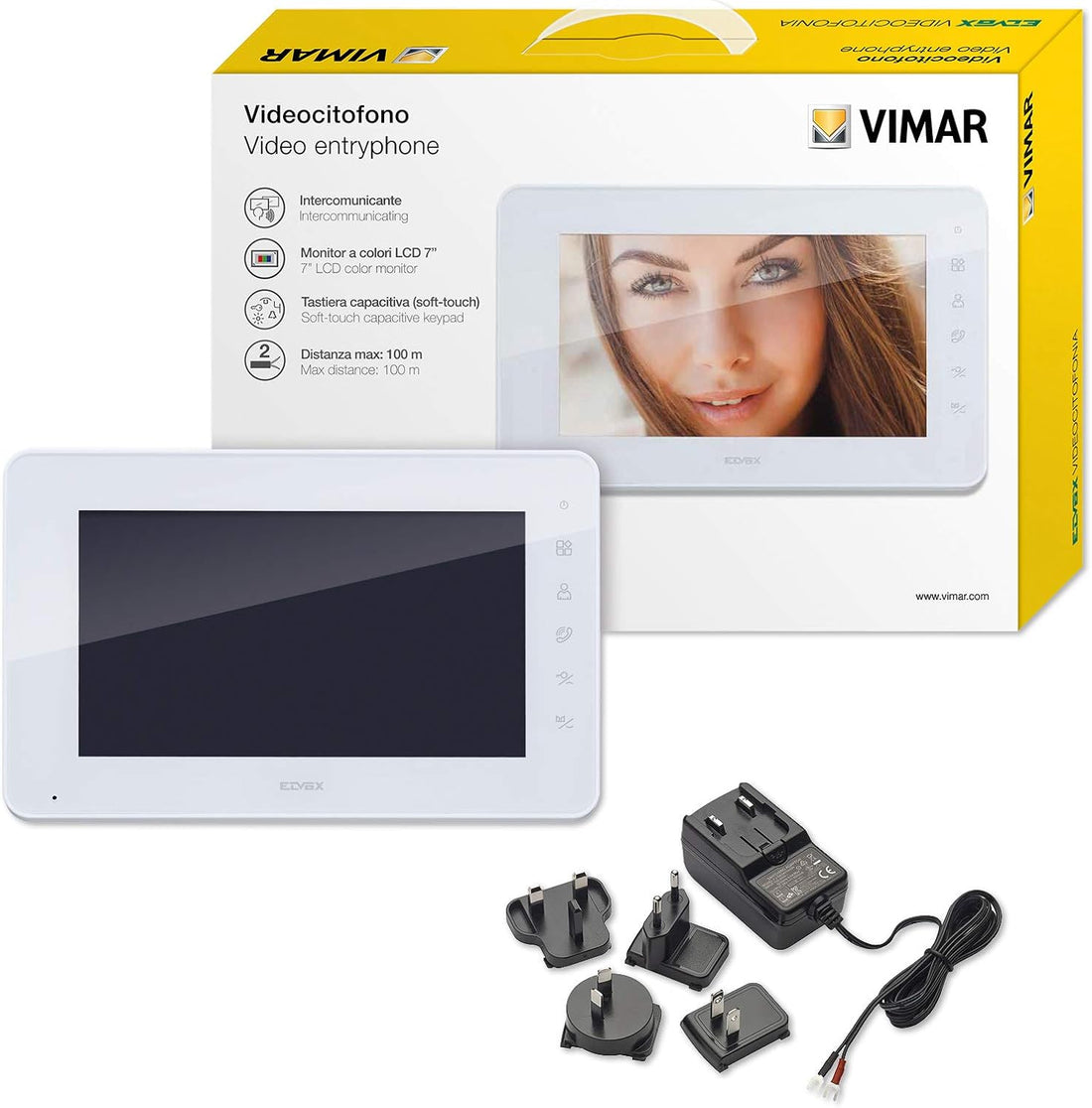 VIMAR K40912 monitor aggiuntivo per sistema videocitofonico dettagli
