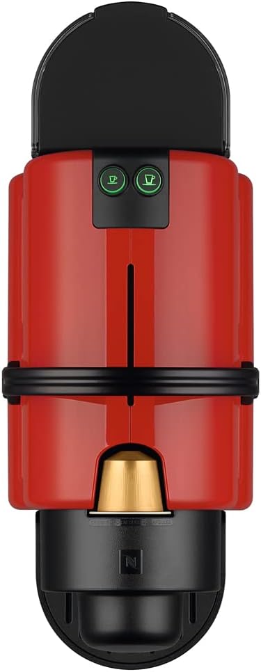 Krups Nespresso Inissia XN1005 macchina caffè espresso rosso Ruby Red