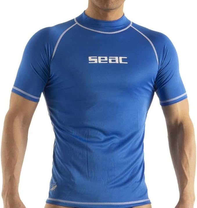 Maglia protettiva anti-UV Seac T-Sun maniche corte colore blu