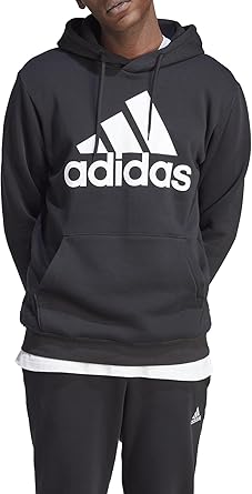 Adidas felpa con cappuccio uomo nera taglia 2XL abbigliamento sportivo