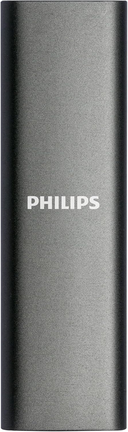 SSD portatile Philips 500GB con velocità 540MB/s dettaglio connettore USB-C