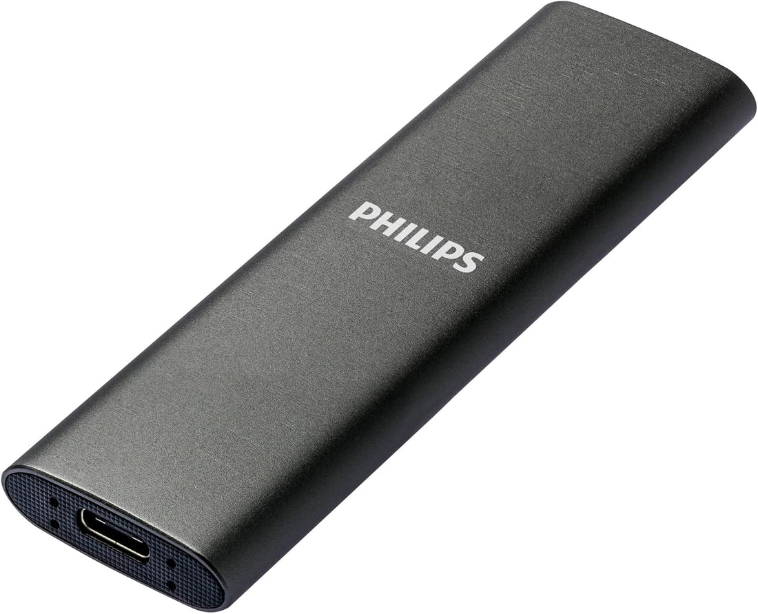 Disco SSD esterno Philips 500GB formato compatto e portatile