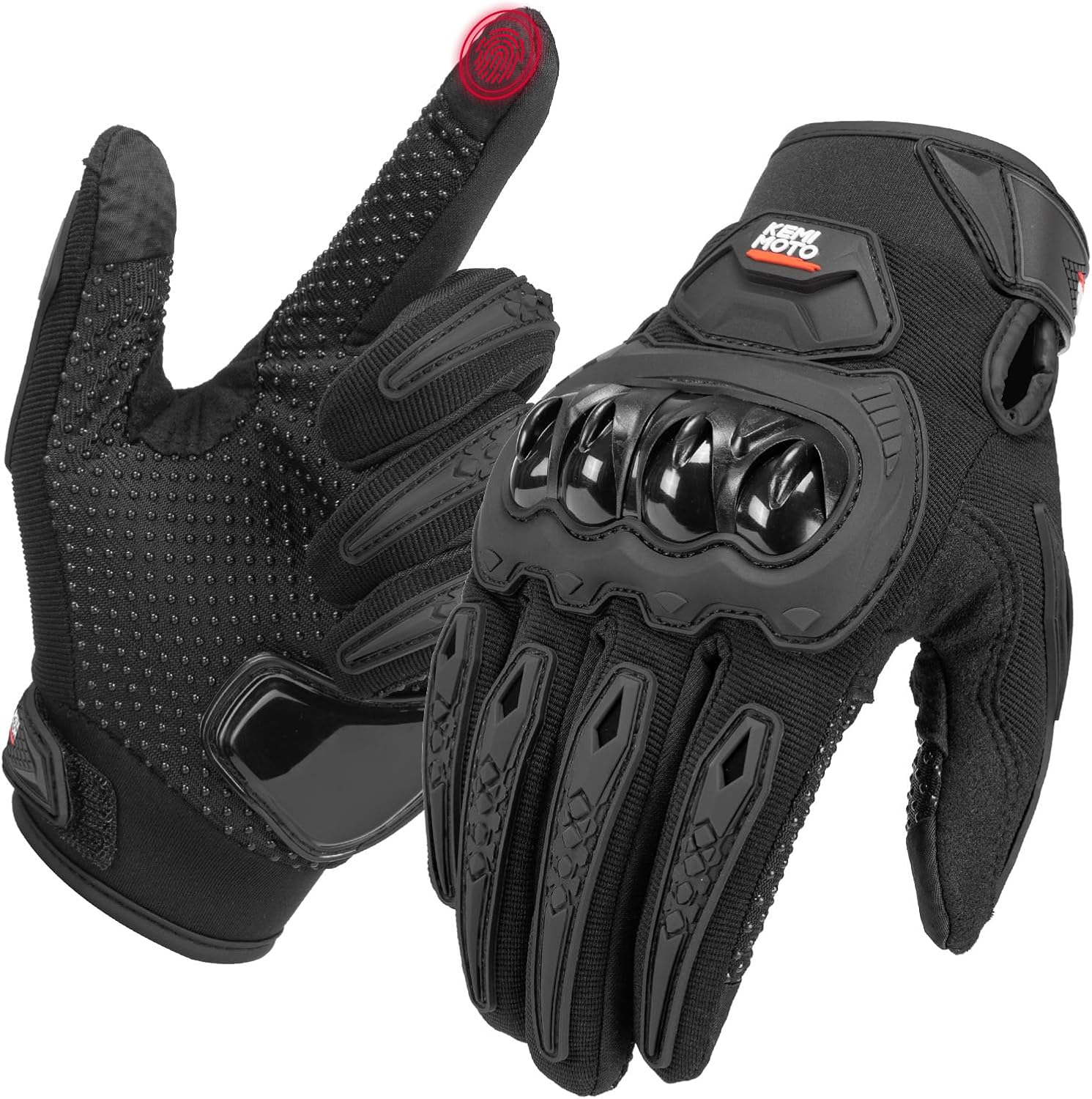 KEMIMOTO Guanti Moto Estivi Touchscreen - Protezione Sport Outdoor