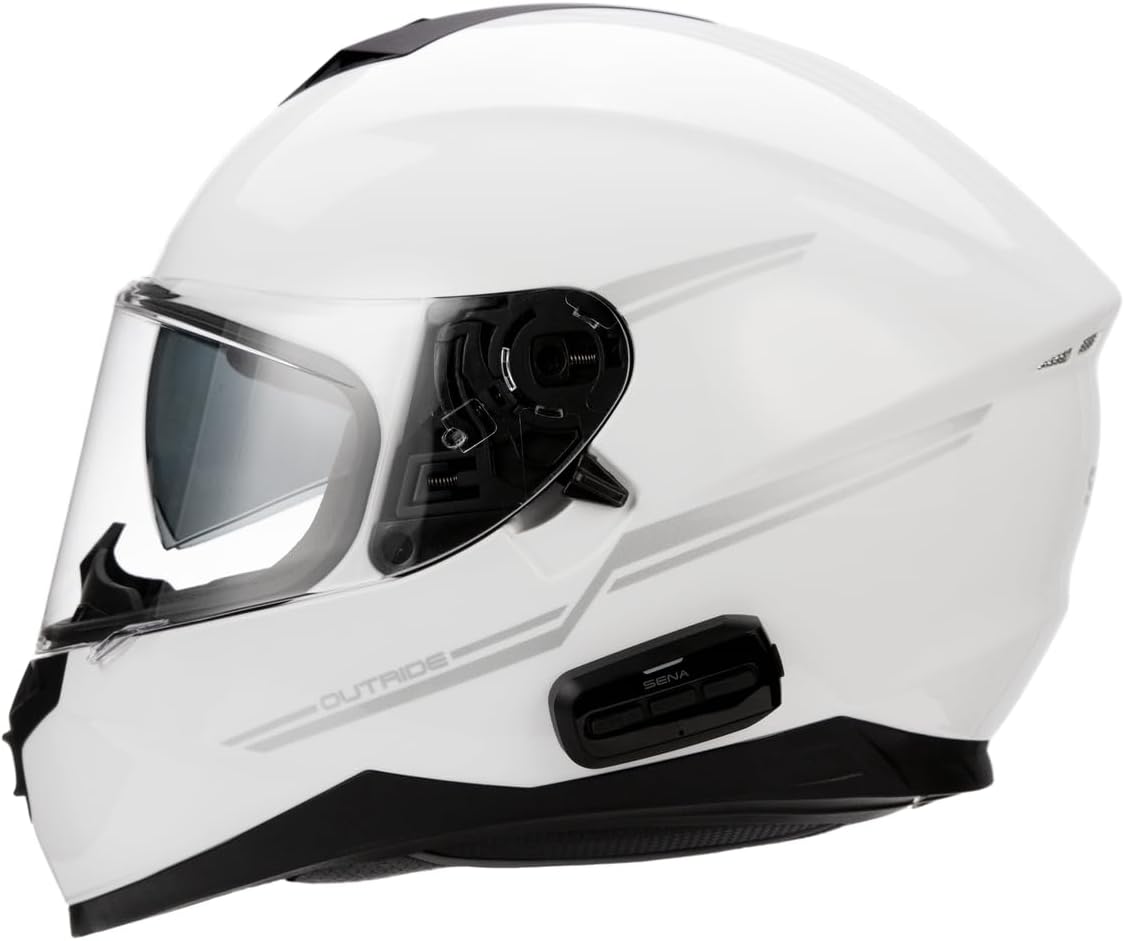 Casco moto Sena con intercom integrato e connessione smartphone