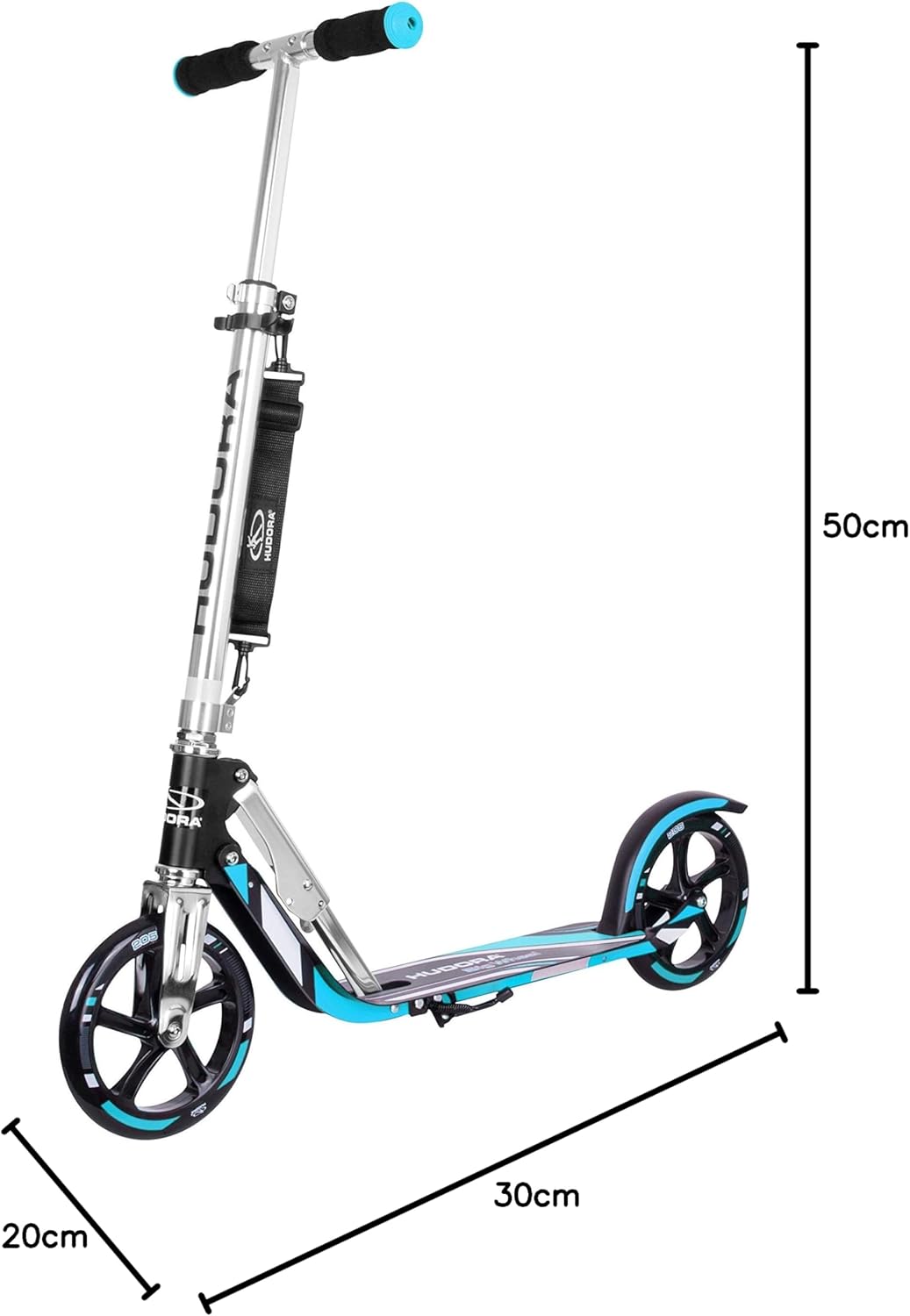 HUDORA BigWheel 205 monopattino pieghevole in alluminio di qualità