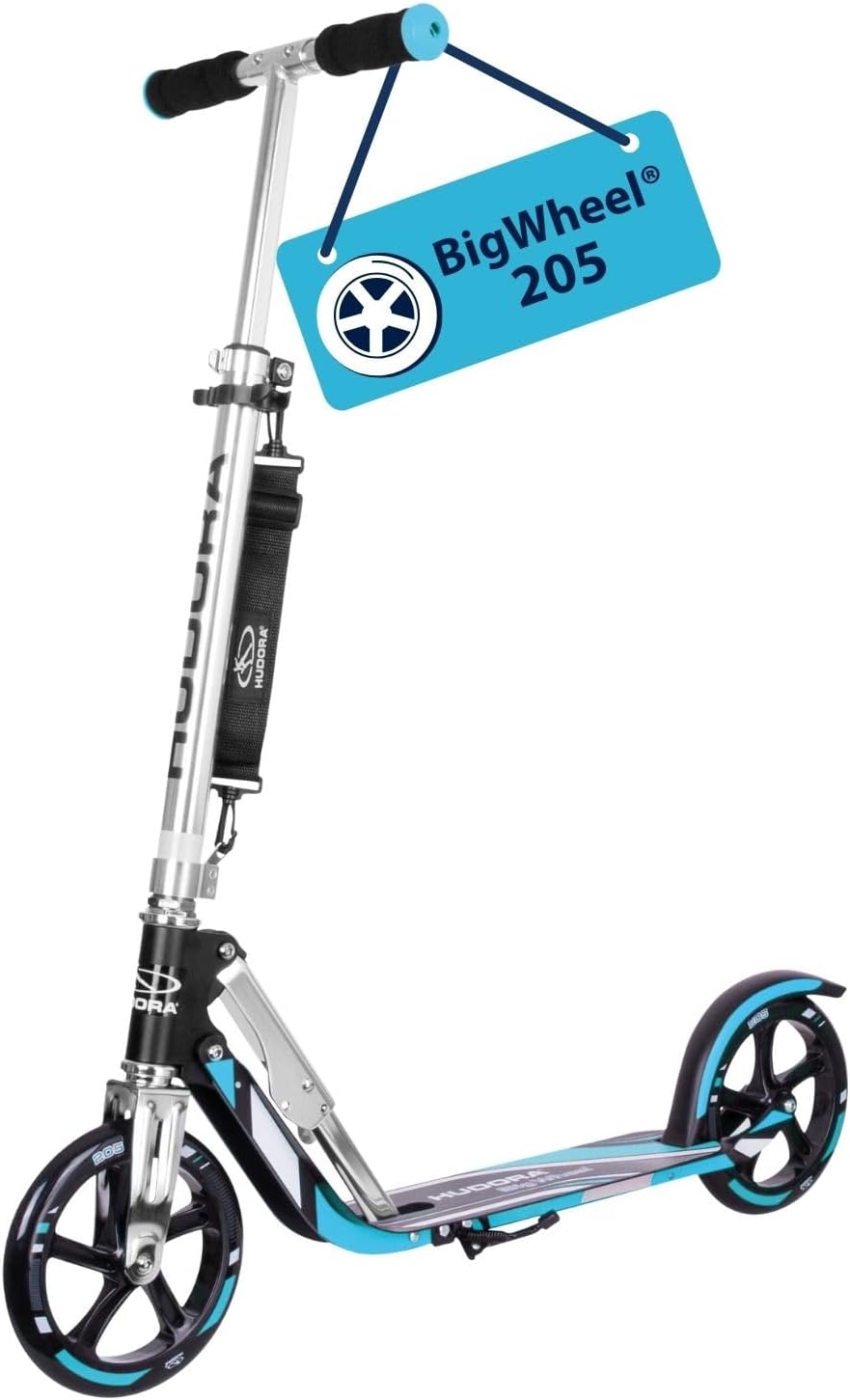 Monopattino HUDORA BigWheel 205 con cavalletto integrato e ruote 205mm