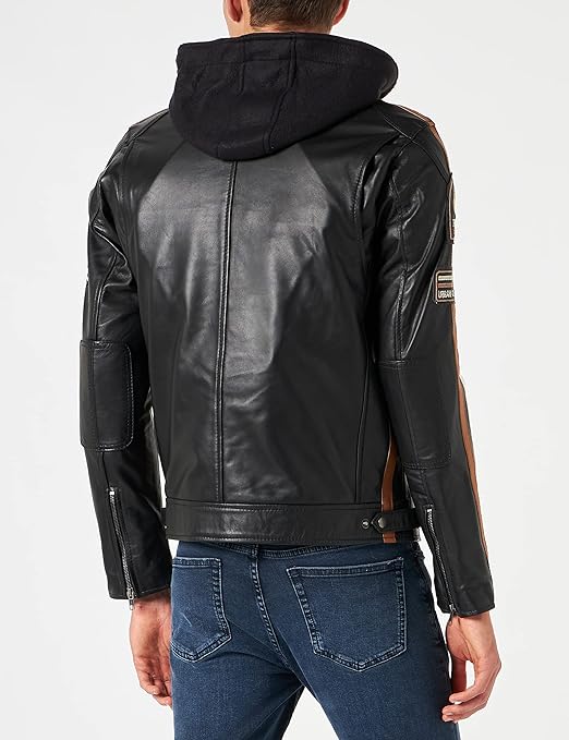 Abbigliamento motociclista Urban Leather pelle marrone taglia 2XL qualità