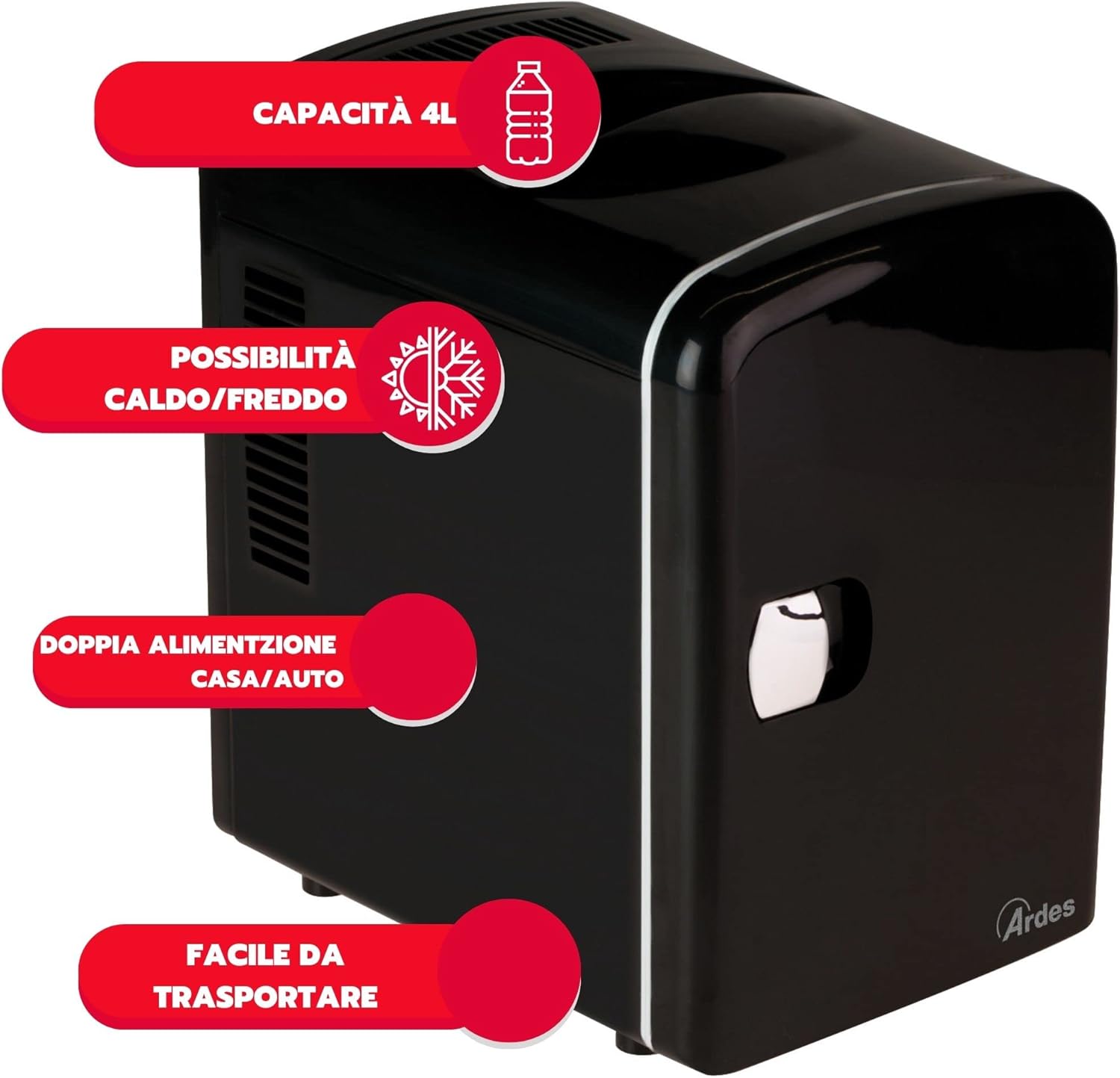ARDES AR5I04 mini frigorifero portatile 4L nero di qualità