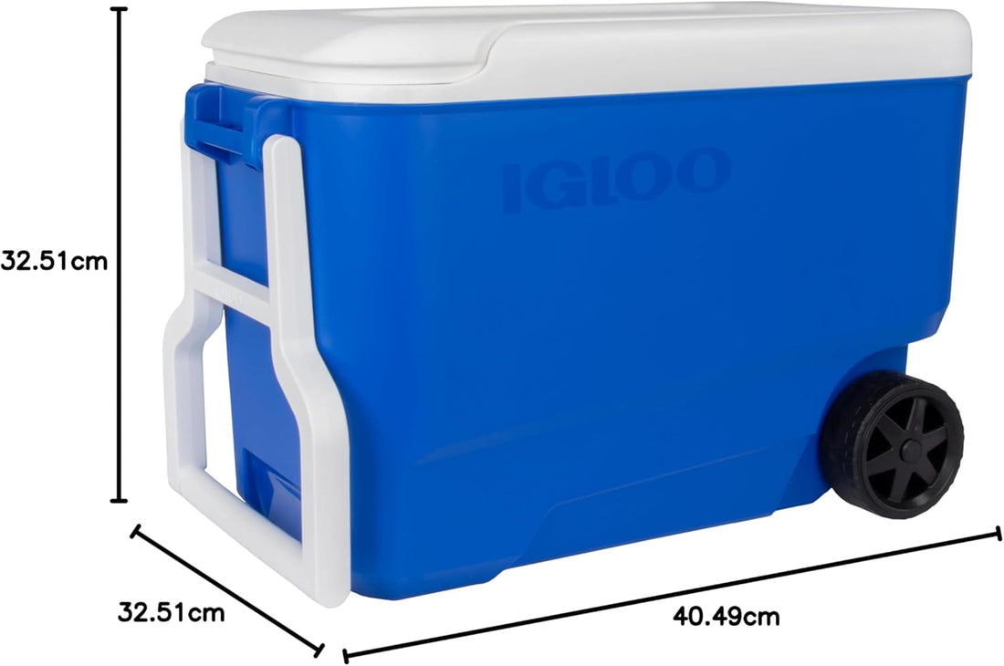 IGLOO Wheelie Cool 38 - Frigorifero Portatile con Ruote 36L Blu - Image 5