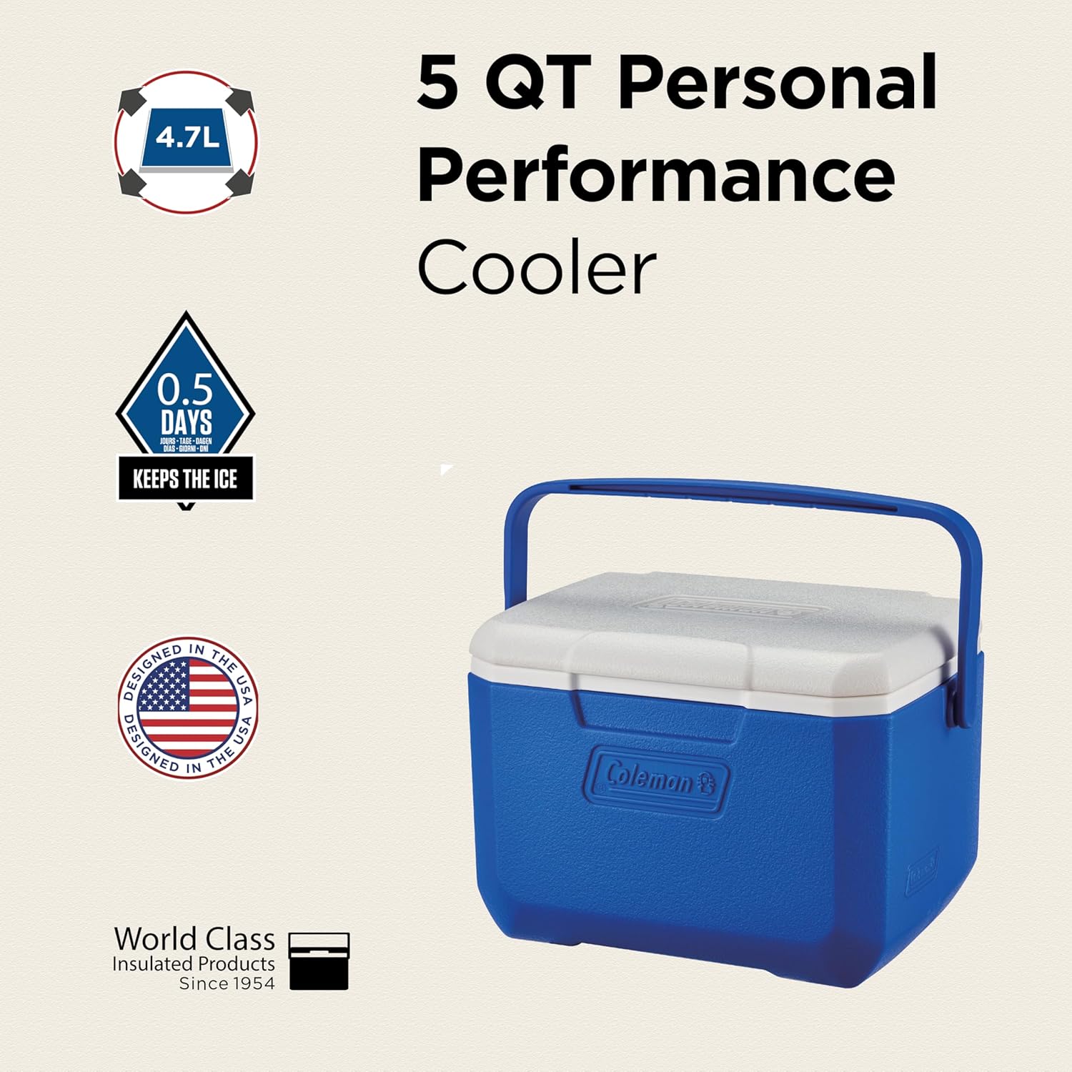 Contenitore termico Coleman 60 quart con isolamento PU e ruote integrate