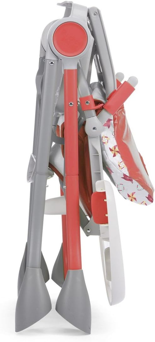 Seggiolone Chicco Pocket Meal rosso pieghevole per pappa bambini