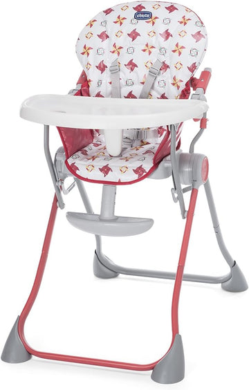 Seggiolone Pappa Chicco Pocket Meal Rosso - Pieghevole e Compatto - Image 5