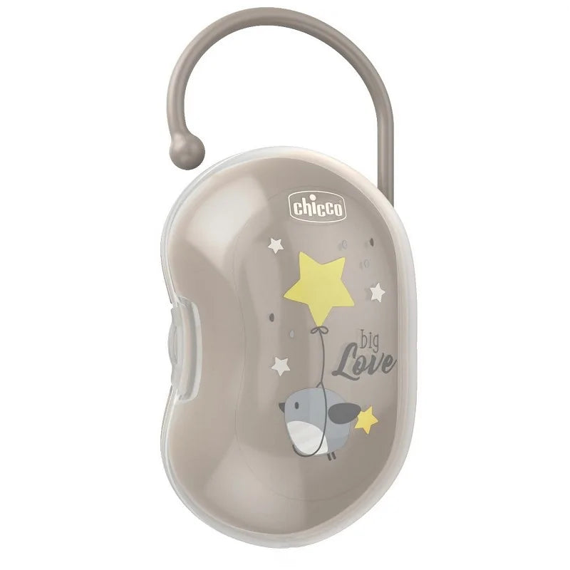 Chicco porta succhietto doppio grigio custodia igienica per 2 ciucci