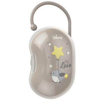 Chicco porta succhietto doppio grigio custodia igienica per 2 ciucci