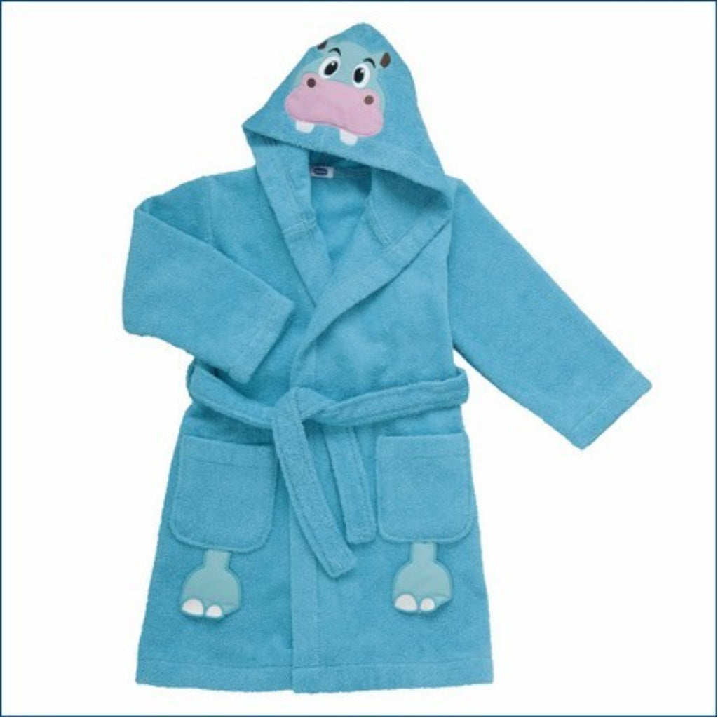 Chicco Accappatoio Ippopotamo Azzurro per bambini 12-18 mesi taglia 24