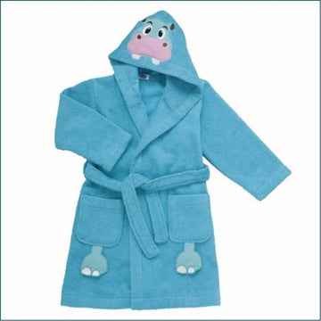 Chicco Accappatoio Ippopotamo Azzurro per bambini 12-18 mesi taglia 24