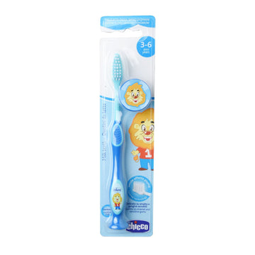 Chicco Spazzolino Bambini 3-6 Anni Blu - Igiene Orale Infanzia