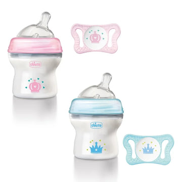 Chicco Set Biberon Natural Feeling con Succhietto Micro per Neonati