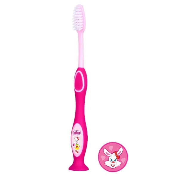Chicco spazzolino bambini 3-6 anni rosa igiene orale