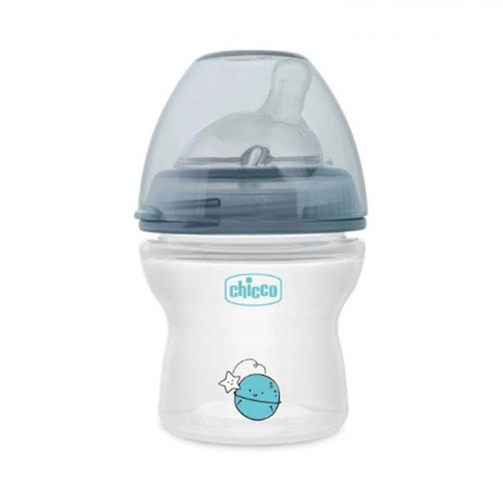 Chicco Biberon Natural Feeling 150ml bianco e nero per neonati 0m+