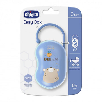 Chicco Porta Ciuccio Boy azzurro custodia igienica per succhietto 0+ mesi
