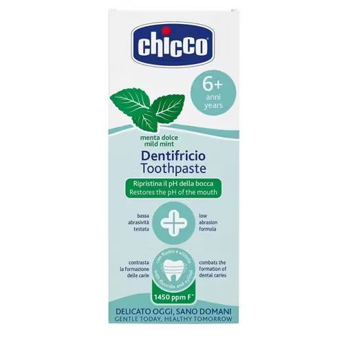 Chicco Dentifricio alla Menta per Bambini 6+ Anni - igiene orale infantile