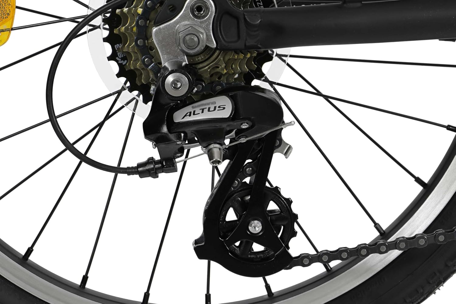 FabricBike Folding - dettaglio sistema pieghevole e cambio 7 velocità