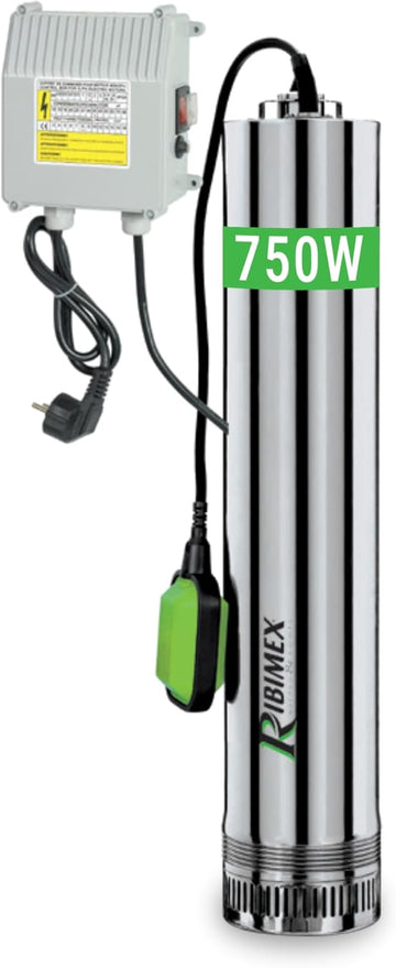 Pompa Sommersa 750W 4 Turbine per Pozzi Profondi