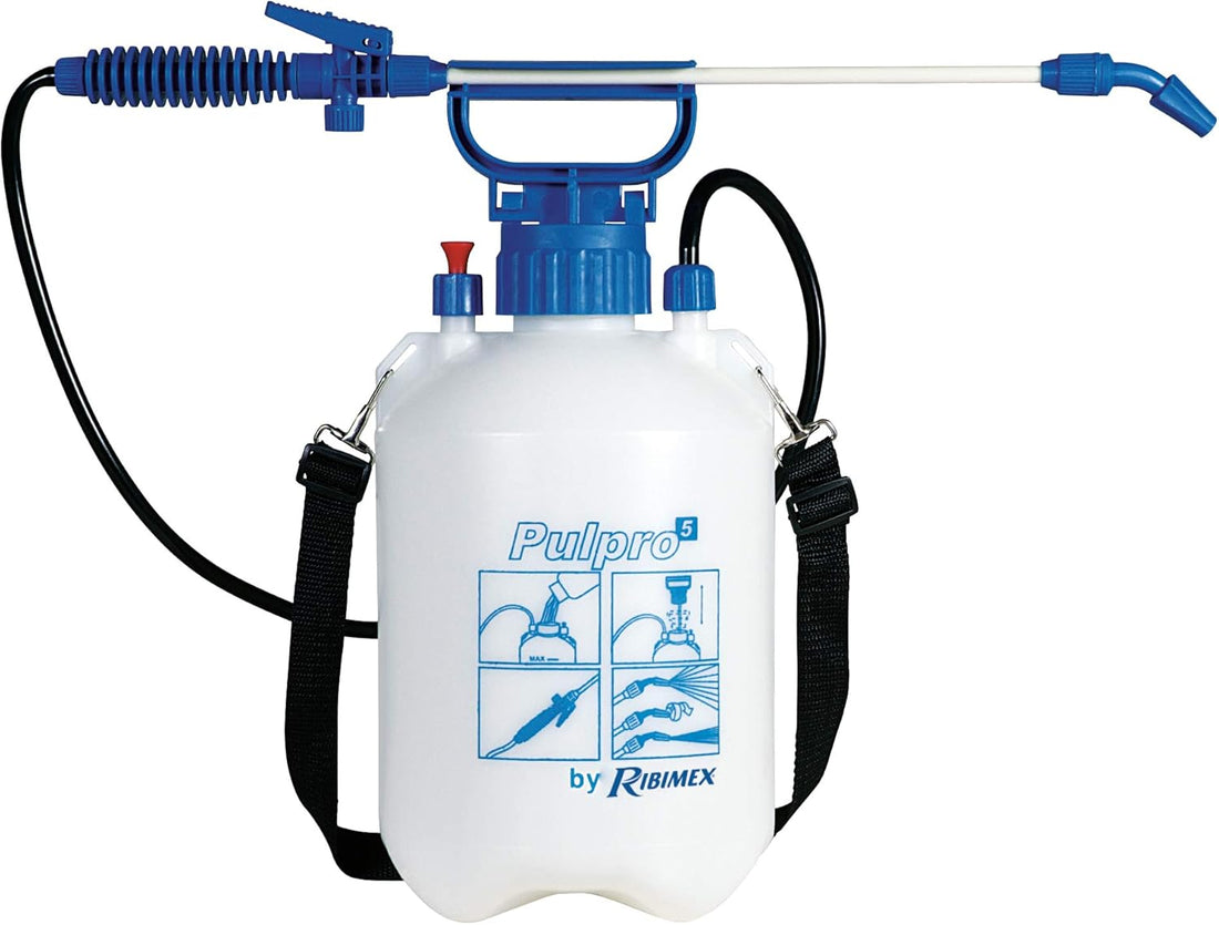 Nebulizzatore a pressione Ribimex 5L PRP049P con lancia fibra vetro per giardino