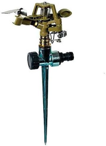 Irrigatore a battente Ribimex con settore regolabile per giardino - copertura 400 m²