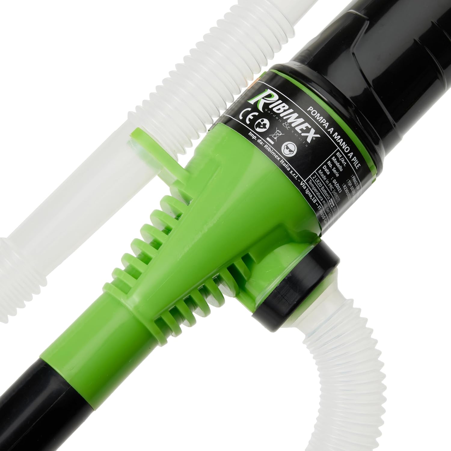 Pompa elettrica batteria Ribimex per travaso olio e acqua